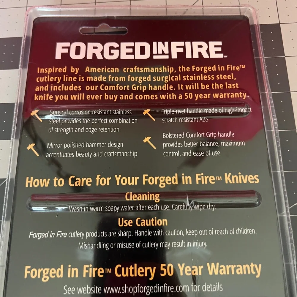 Forged in Fire 2 Pc‎ Chef Knife Set 8